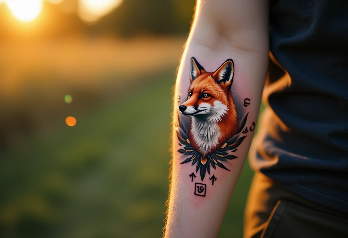 tatouage renard