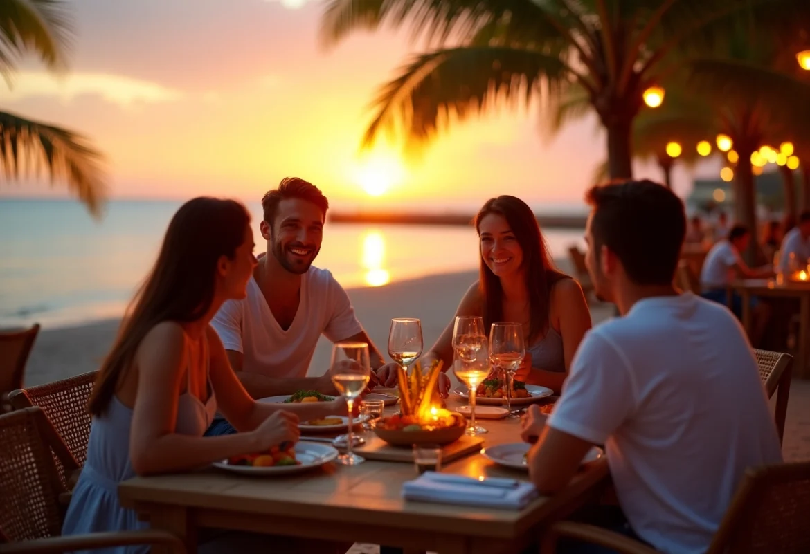 plage paradisiaque famille